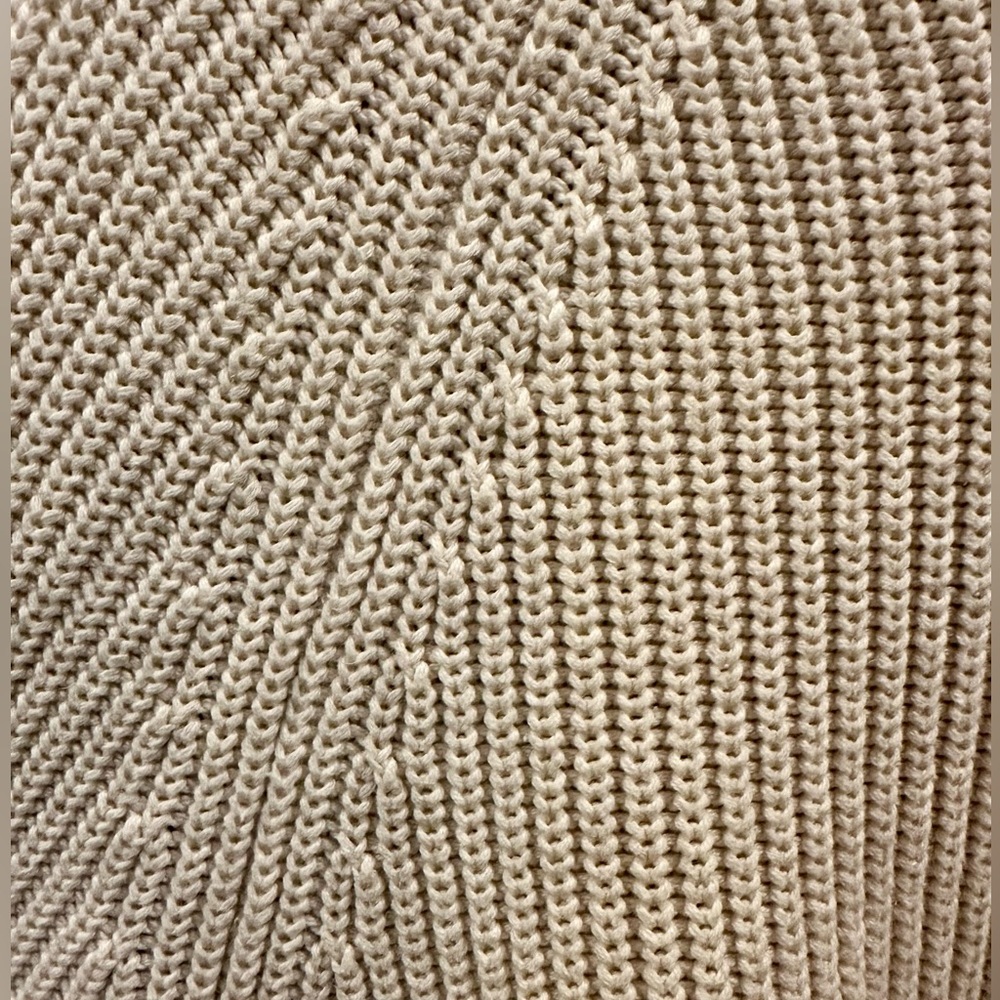 Gap Cream Washed Ribbed Knit Sweater M - Picture 3 of 3